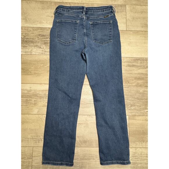 Kancan Ophelia High Rise True Straight Leg Jeans 13 / 30 Light Wash - Picture 3 of 6
